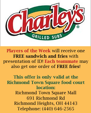 
Charley's Sub Player of the Week